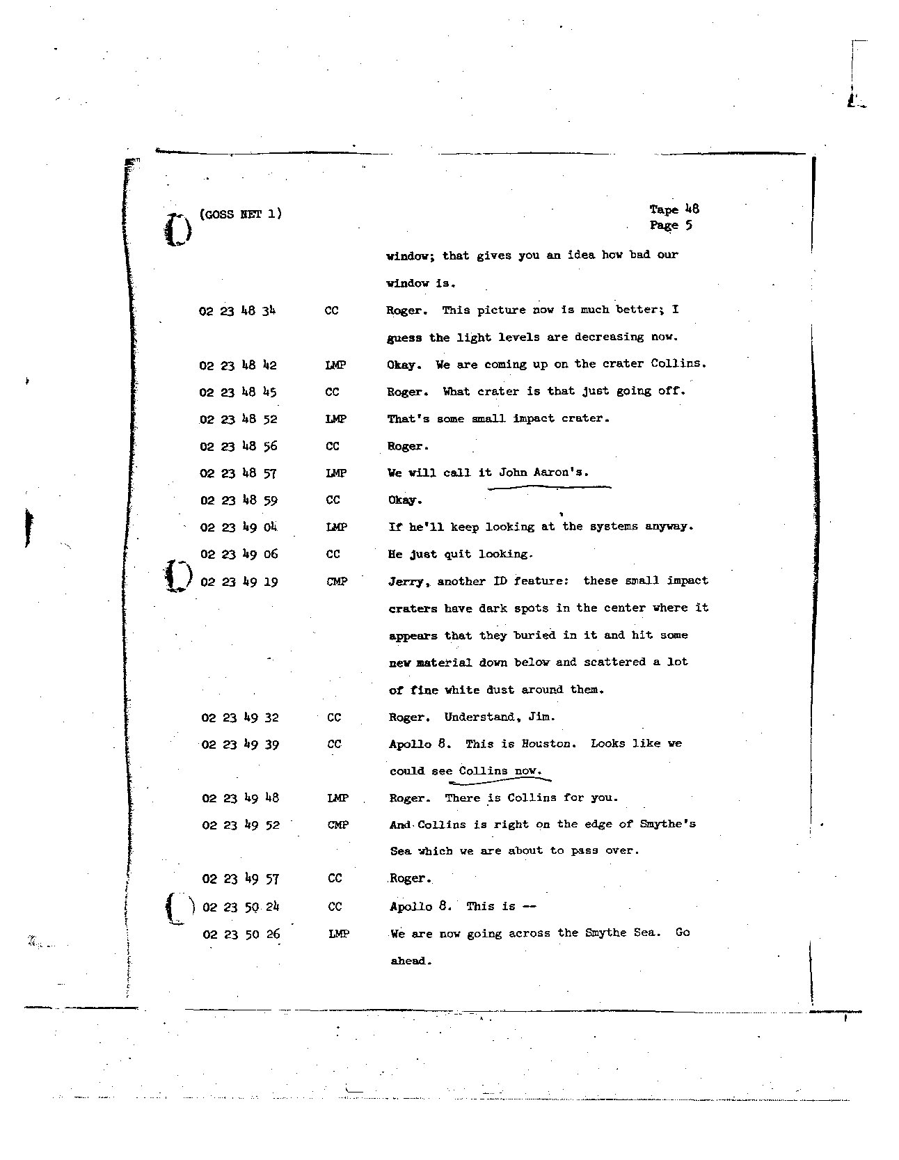 Page 377 of Apollo 8’s original transcript