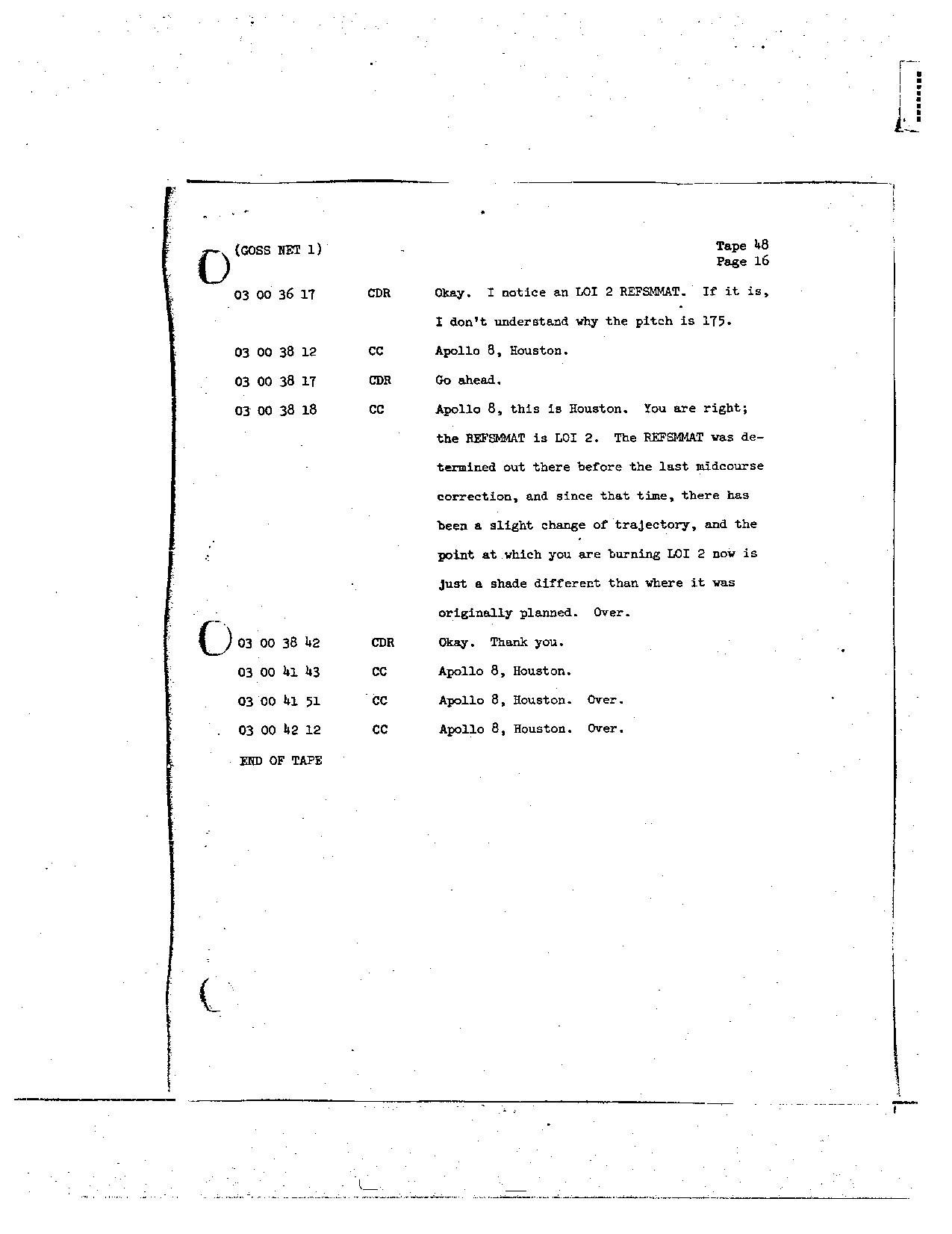 Page 388 of Apollo 8’s original transcript