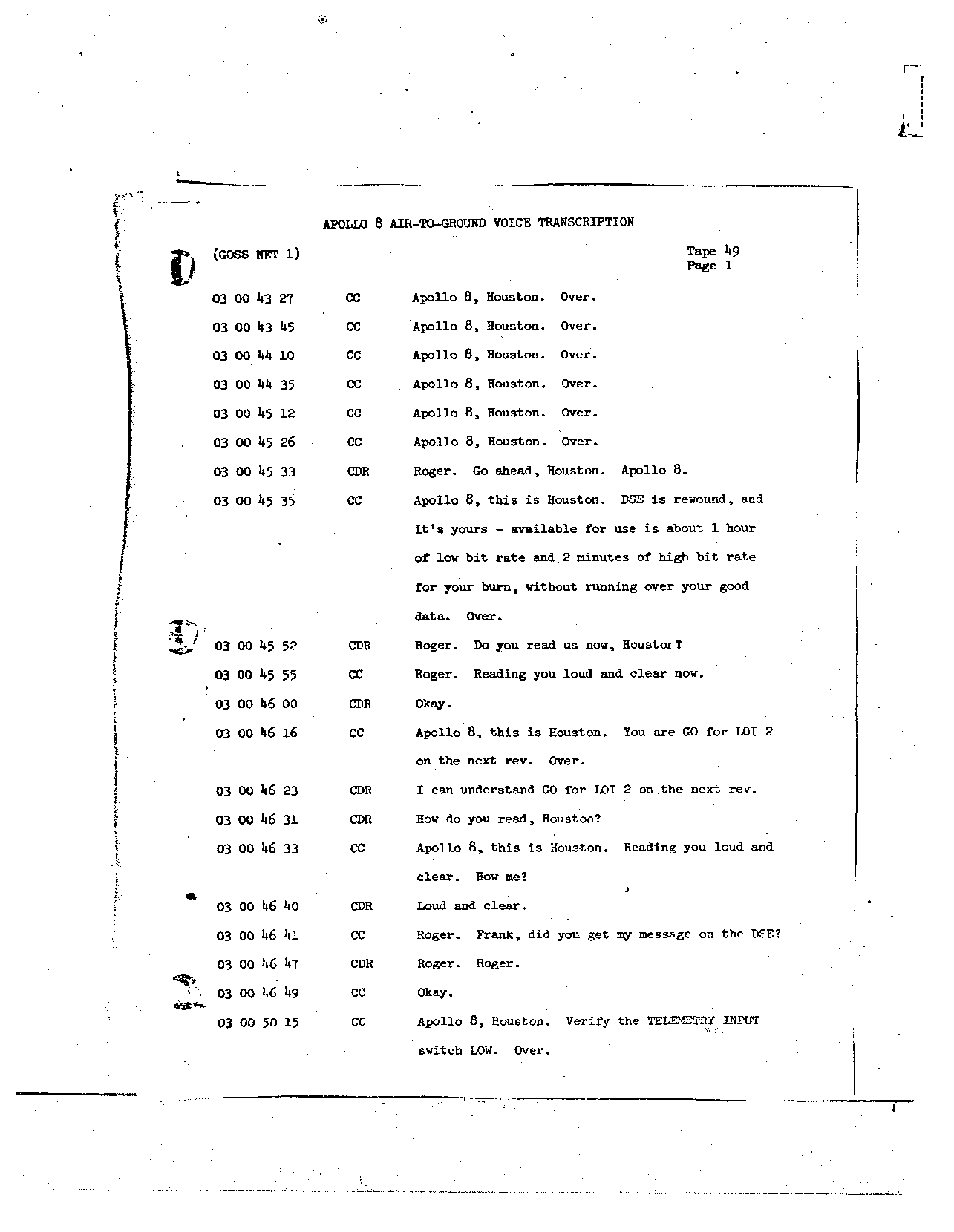 Page 389 of Apollo 8’s original transcript