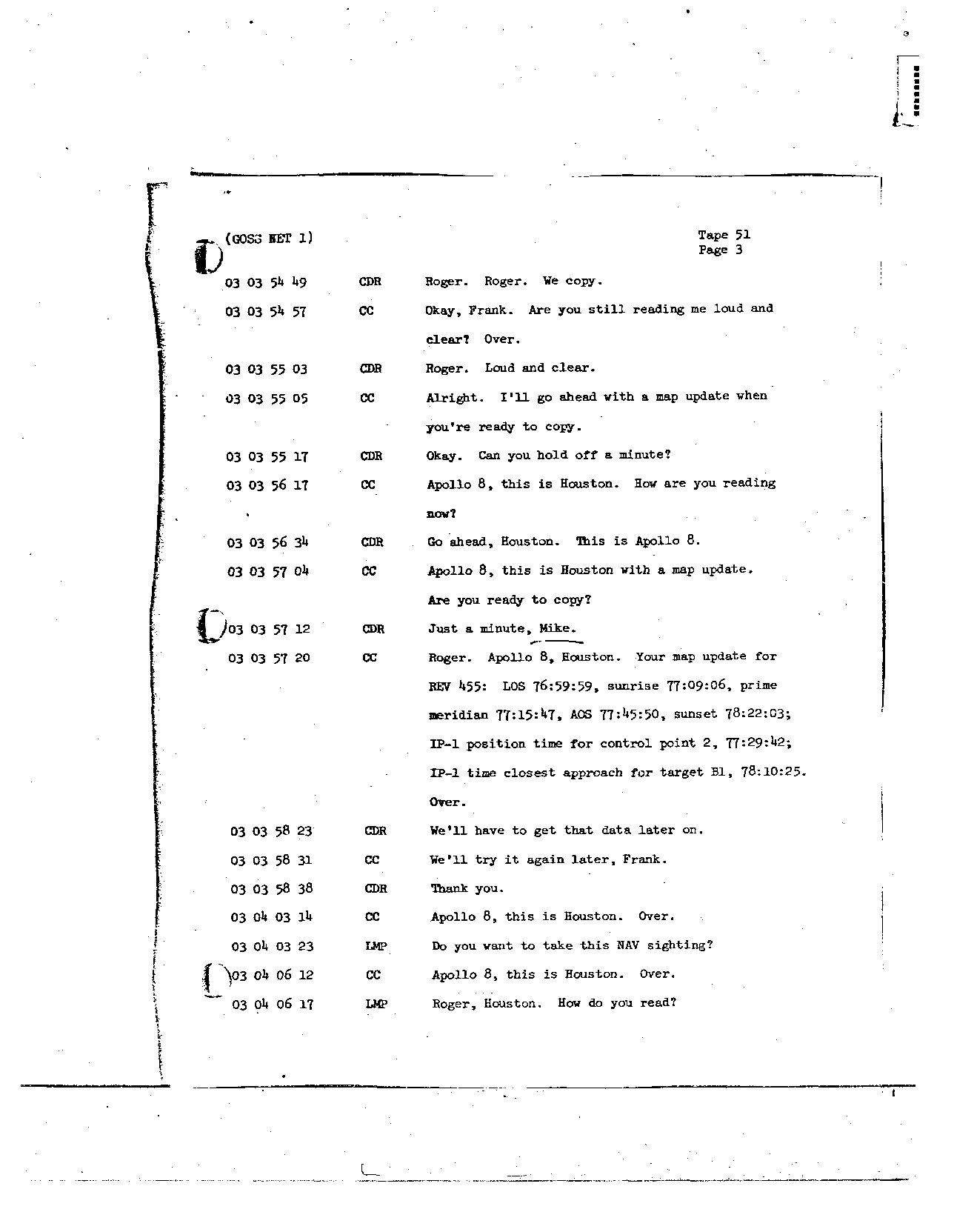 Page 403 of Apollo 8’s original transcript