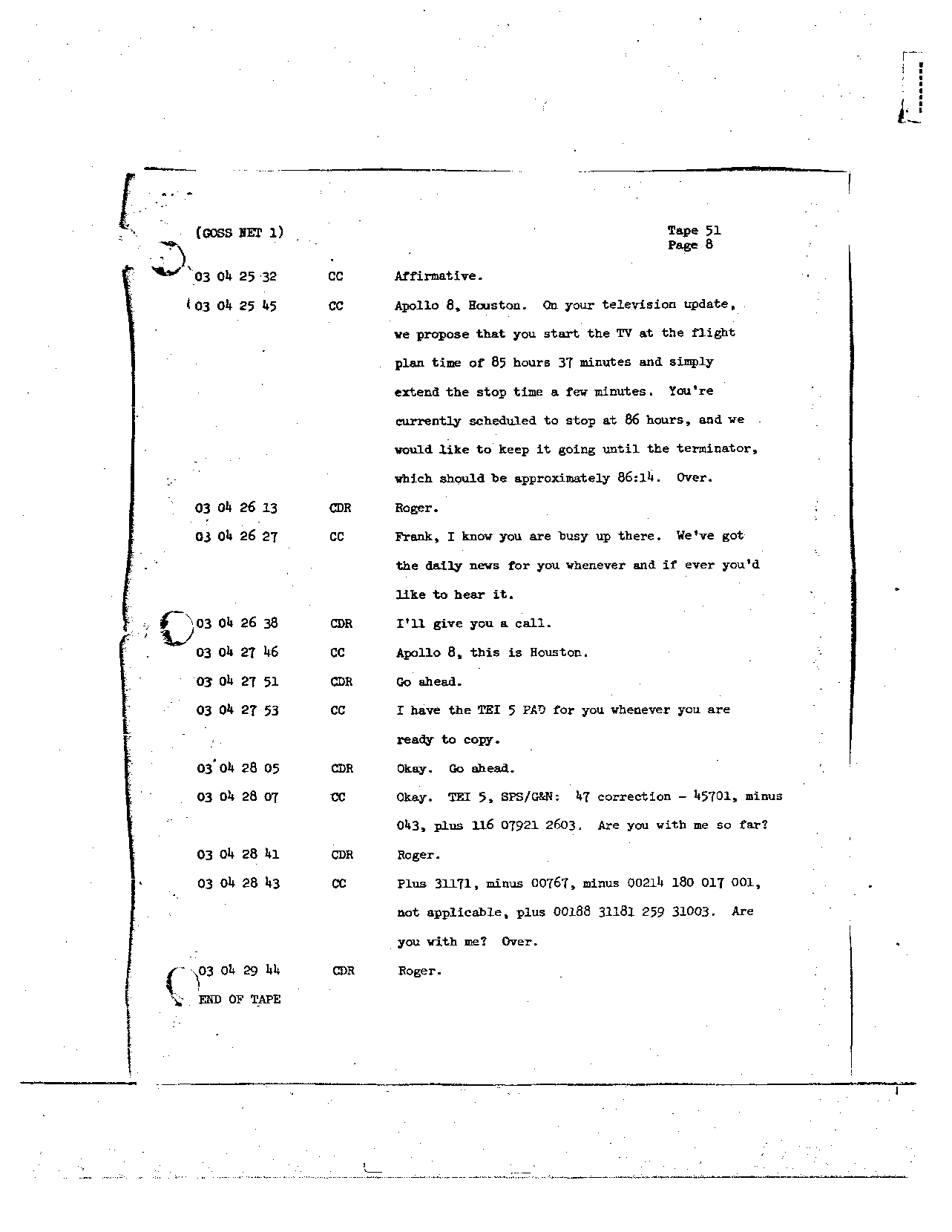 Page 408 of Apollo 8’s original transcript