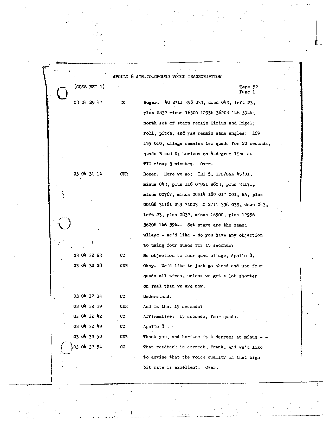 Page 409 of Apollo 8’s original transcript