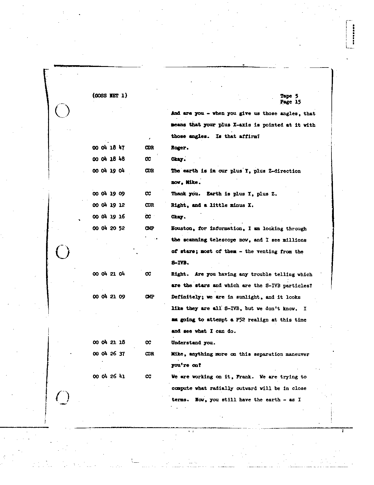 Page 41 of Apollo 8’s original transcript