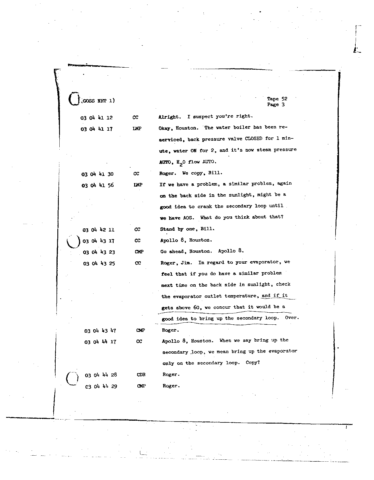 Page 411 of Apollo 8’s original transcript