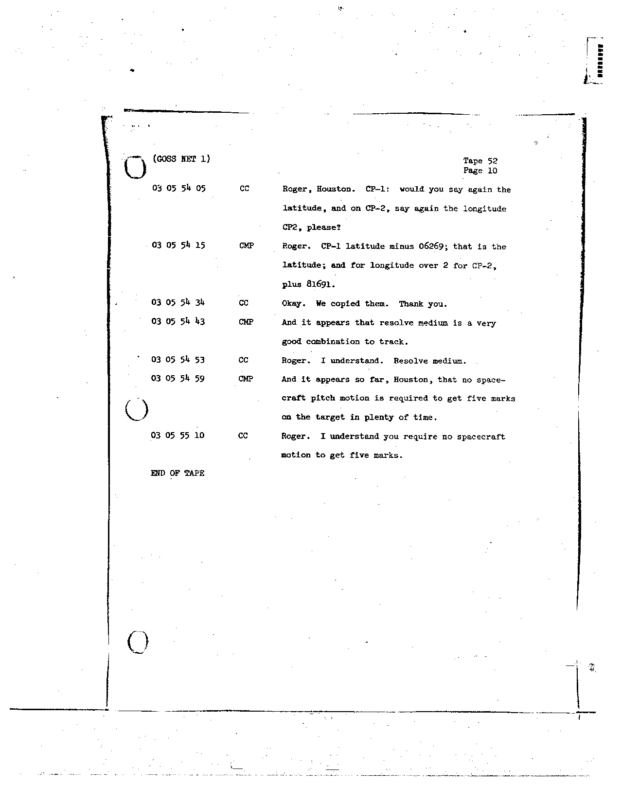 Page 418 of Apollo 8’s original transcript