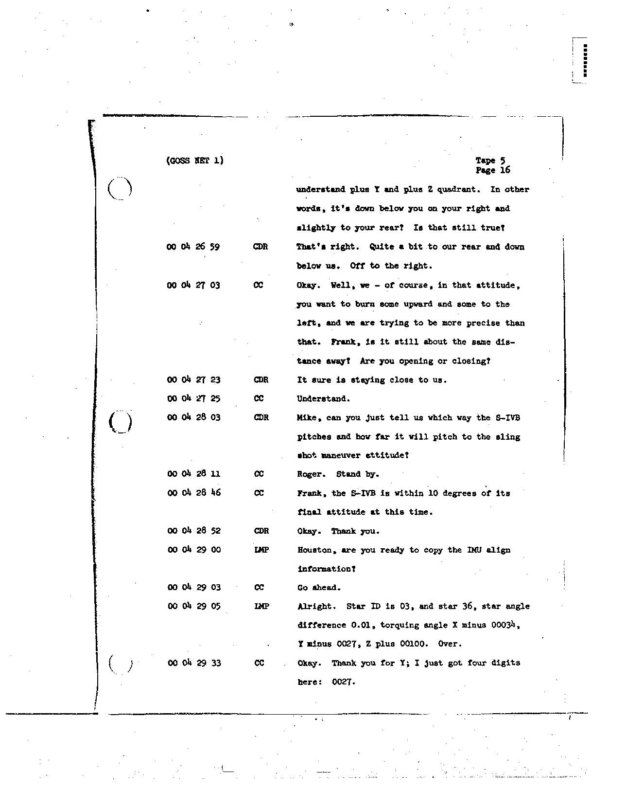 Page 42 of Apollo 8’s original transcript