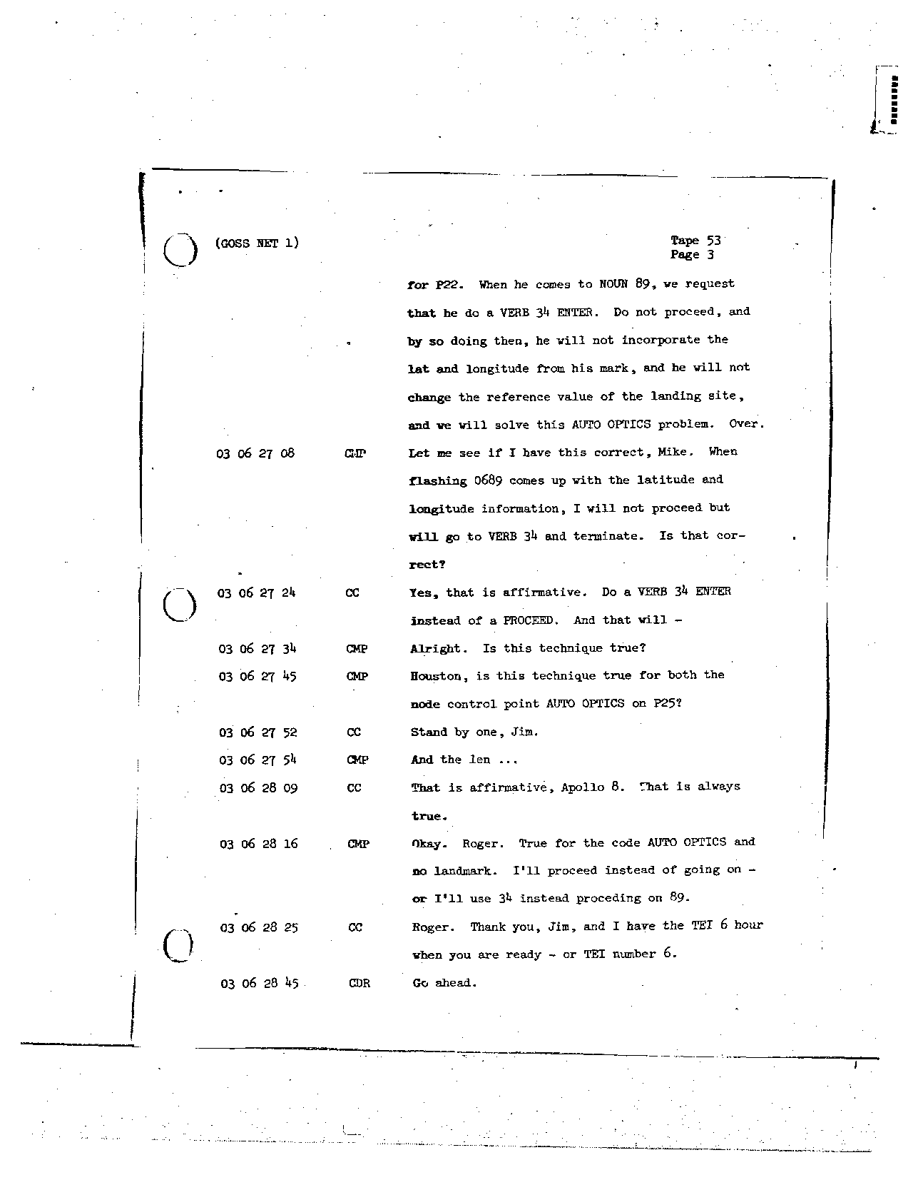 Page 421 of Apollo 8’s original transcript