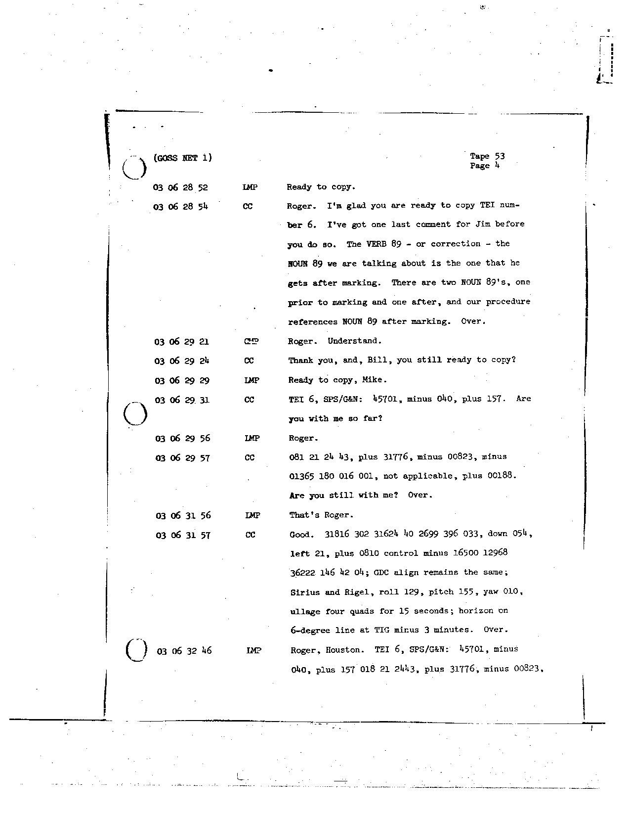Page 422 of Apollo 8’s original transcript