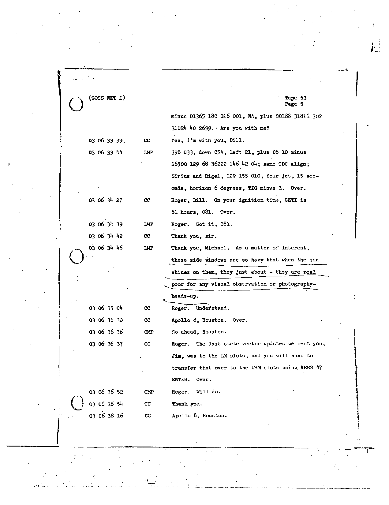 Page 423 of Apollo 8’s original transcript