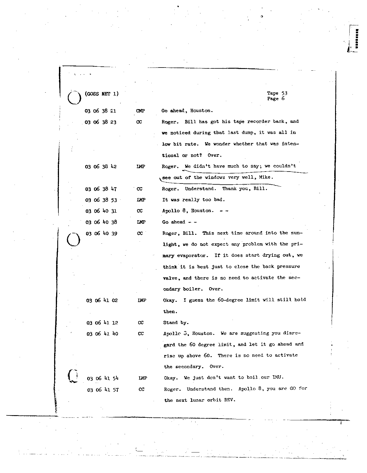 Page 424 of Apollo 8’s original transcript