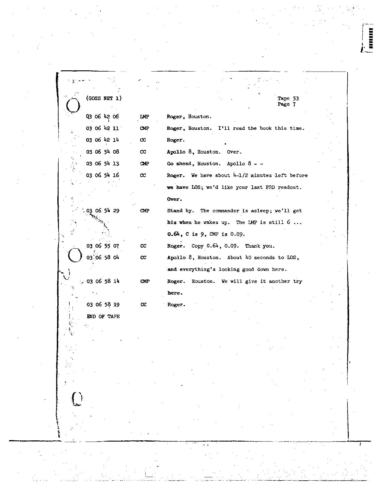 Page 425 of Apollo 8’s original transcript