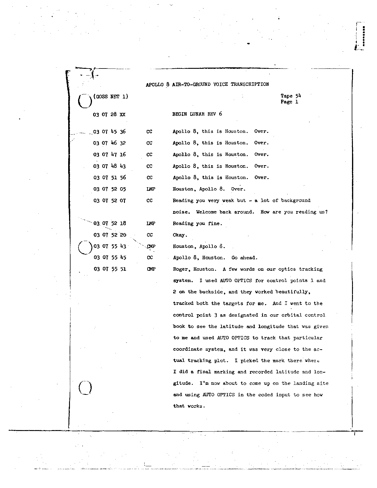 Page 426 of Apollo 8’s original transcript