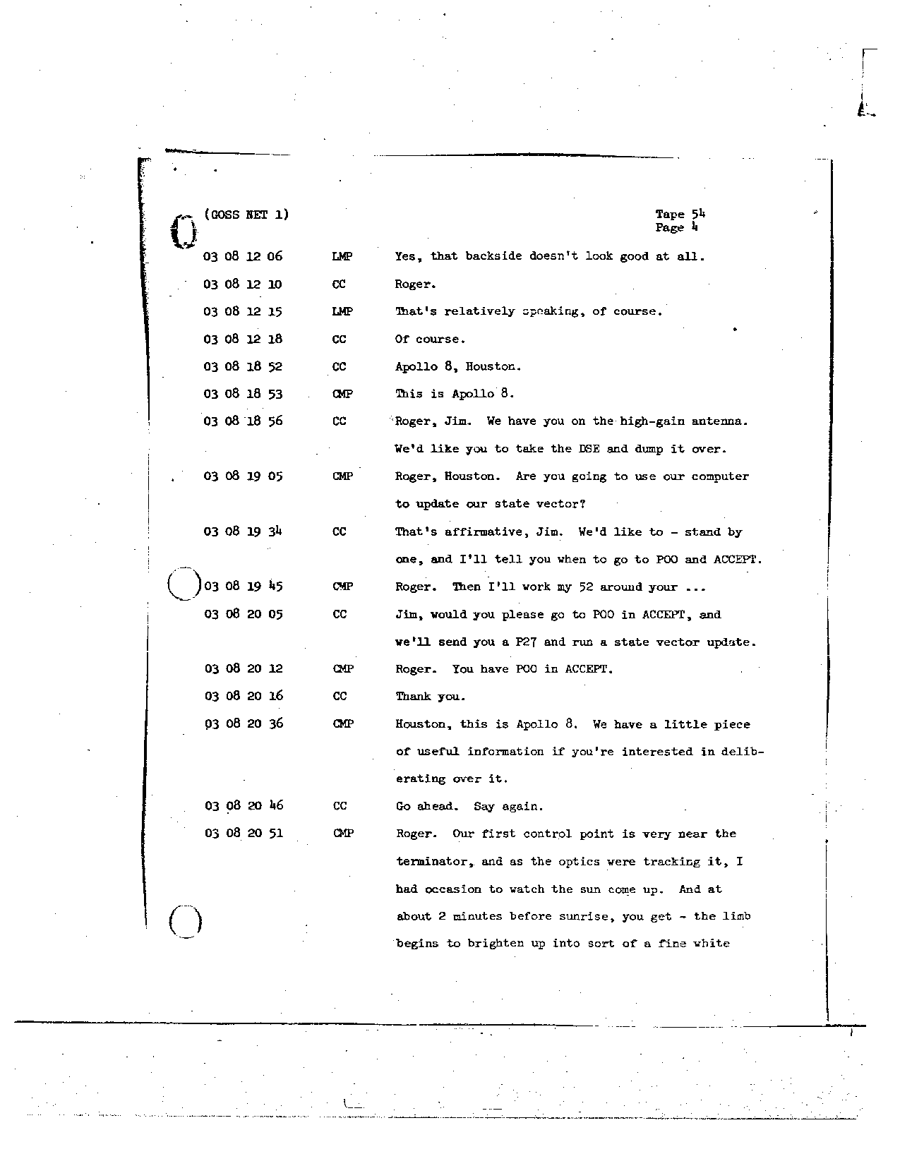 Page 429 of Apollo 8’s original transcript