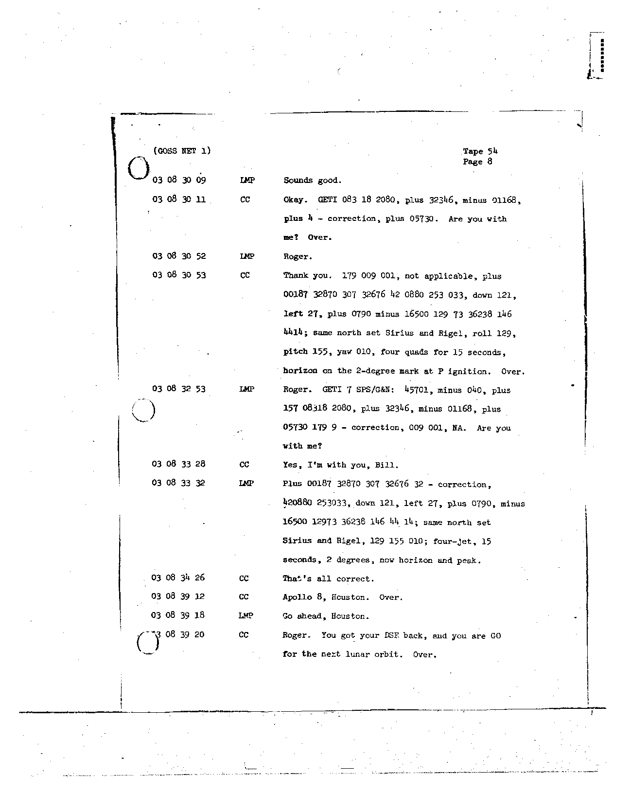 Page 433 of Apollo 8’s original transcript