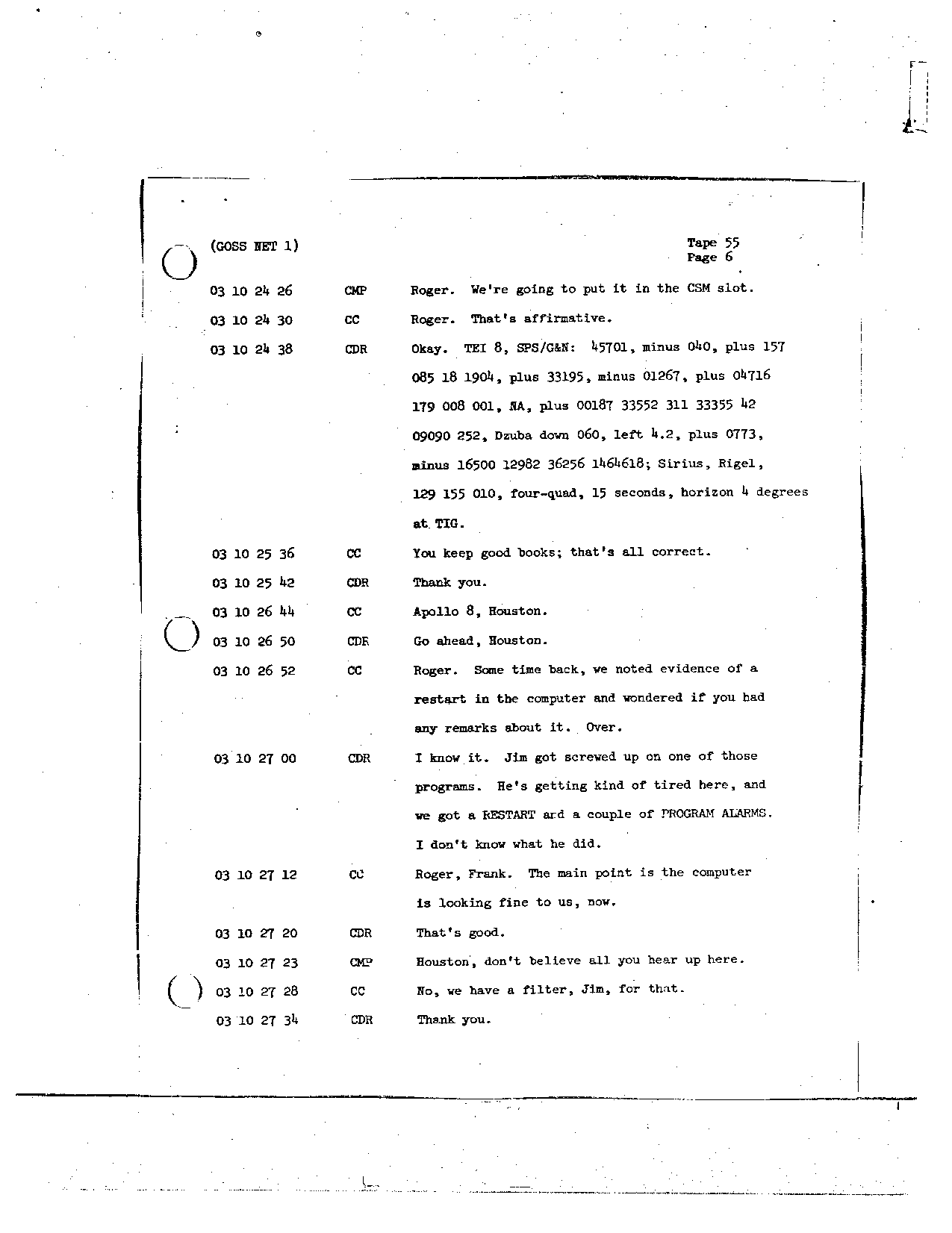 Page 441 of Apollo 8’s original transcript
