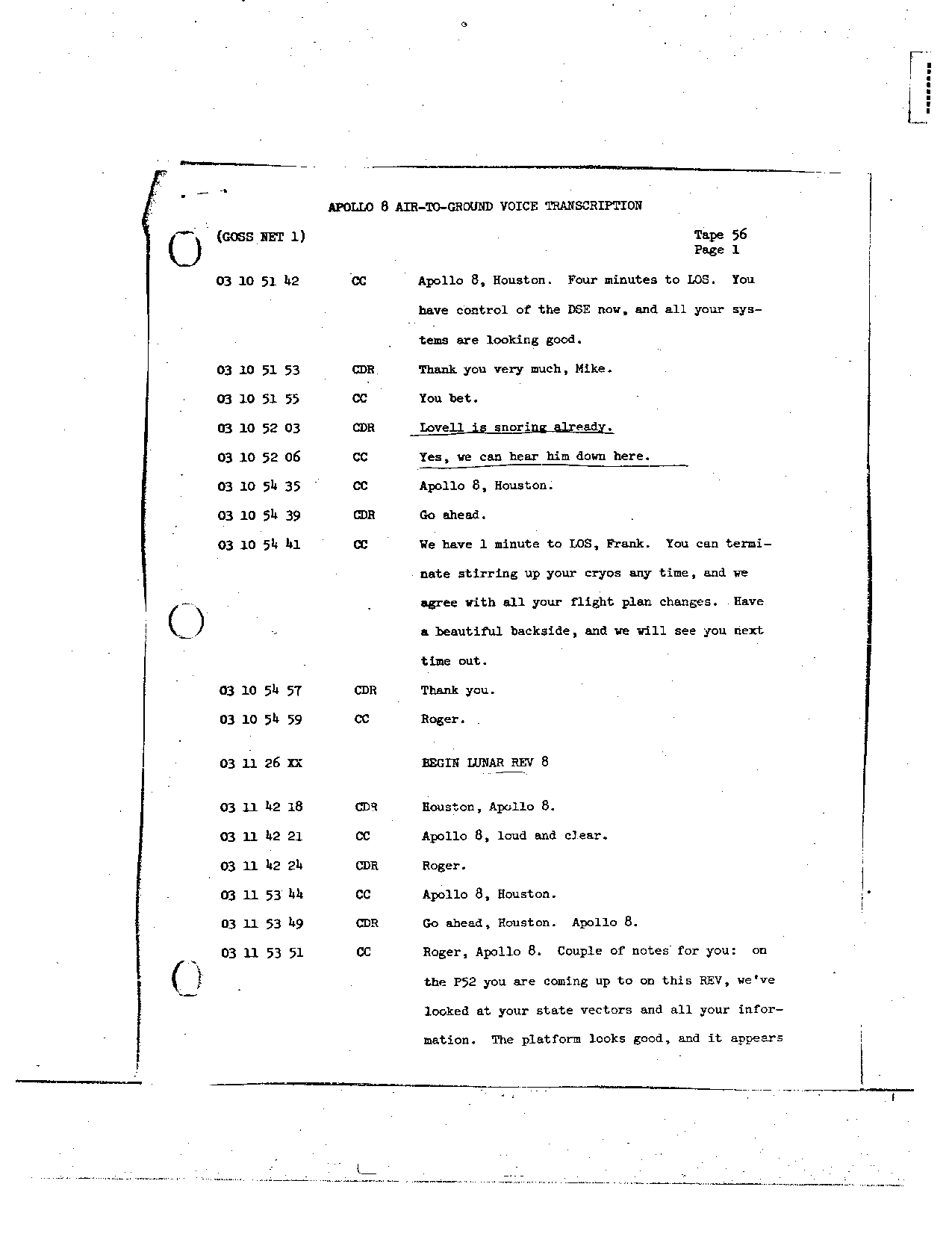 Page 445 of Apollo 8’s original transcript