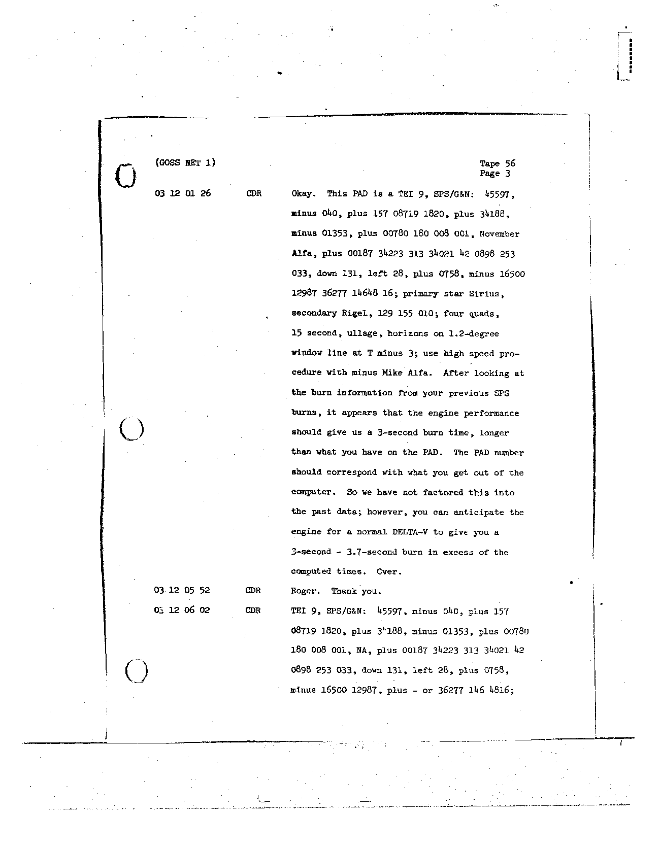 Page 447 of Apollo 8’s original transcript