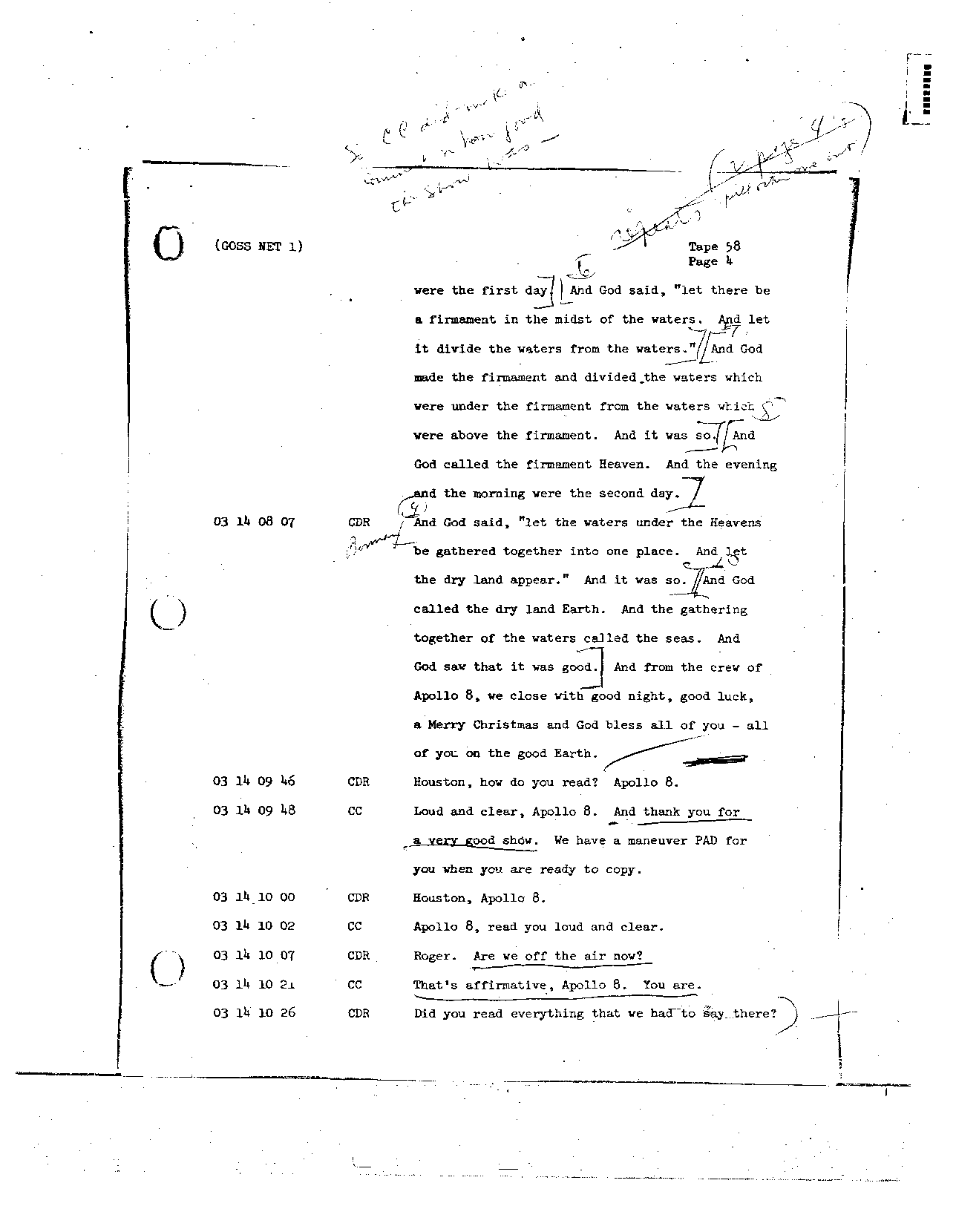Page 463 of Apollo 8’s original transcript