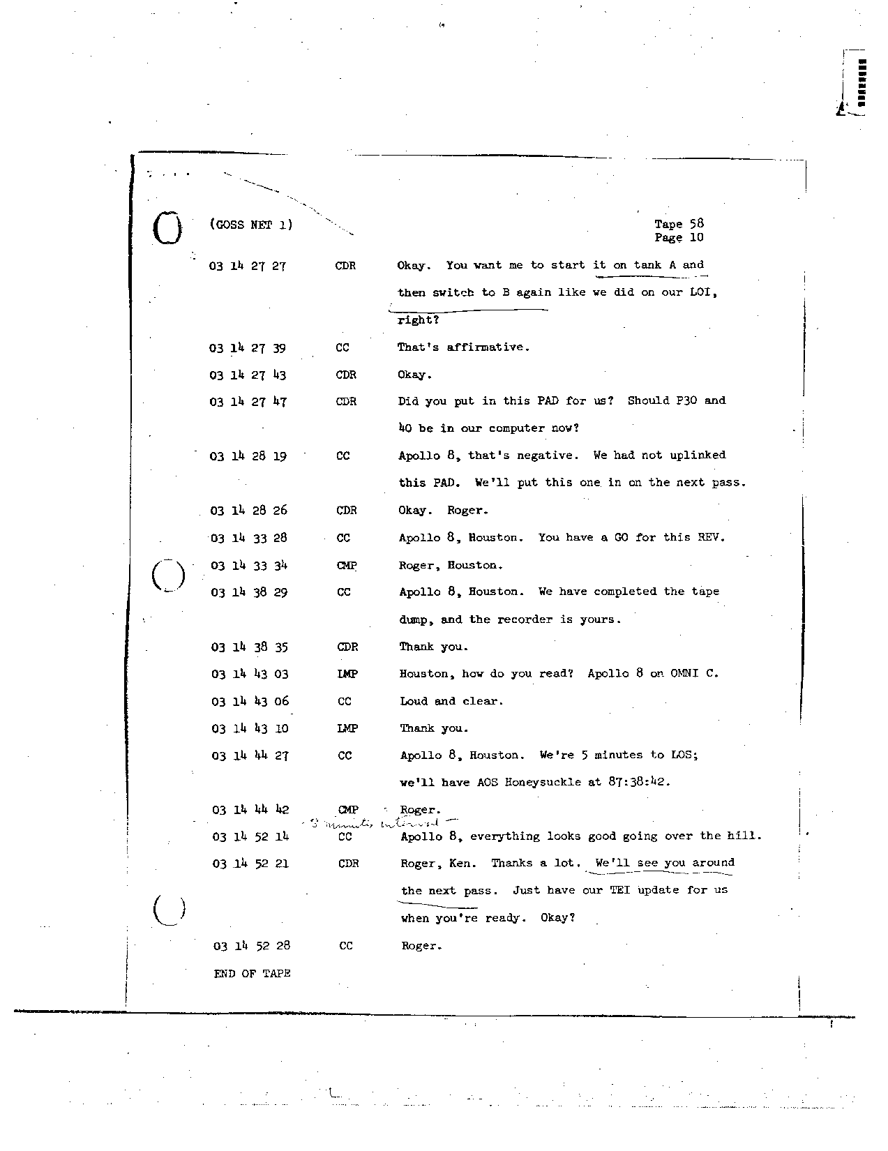 Page 469 of Apollo 8’s original transcript