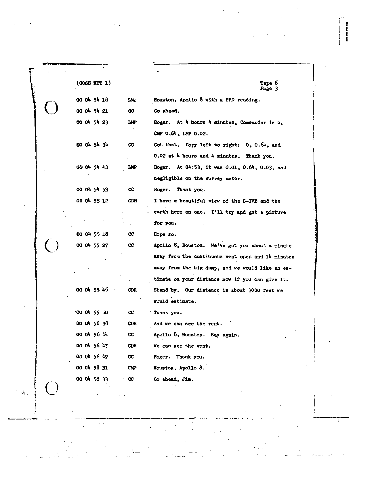 Page 49 of Apollo 8’s original transcript
