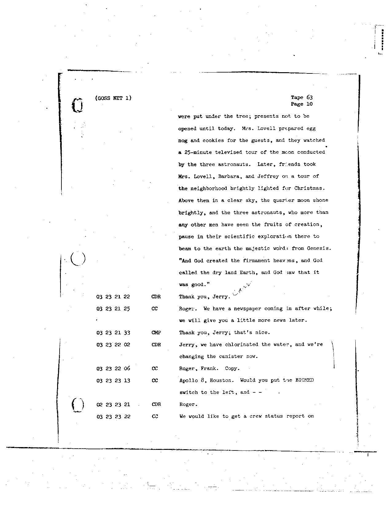 Page 503 of Apollo 8’s original transcript