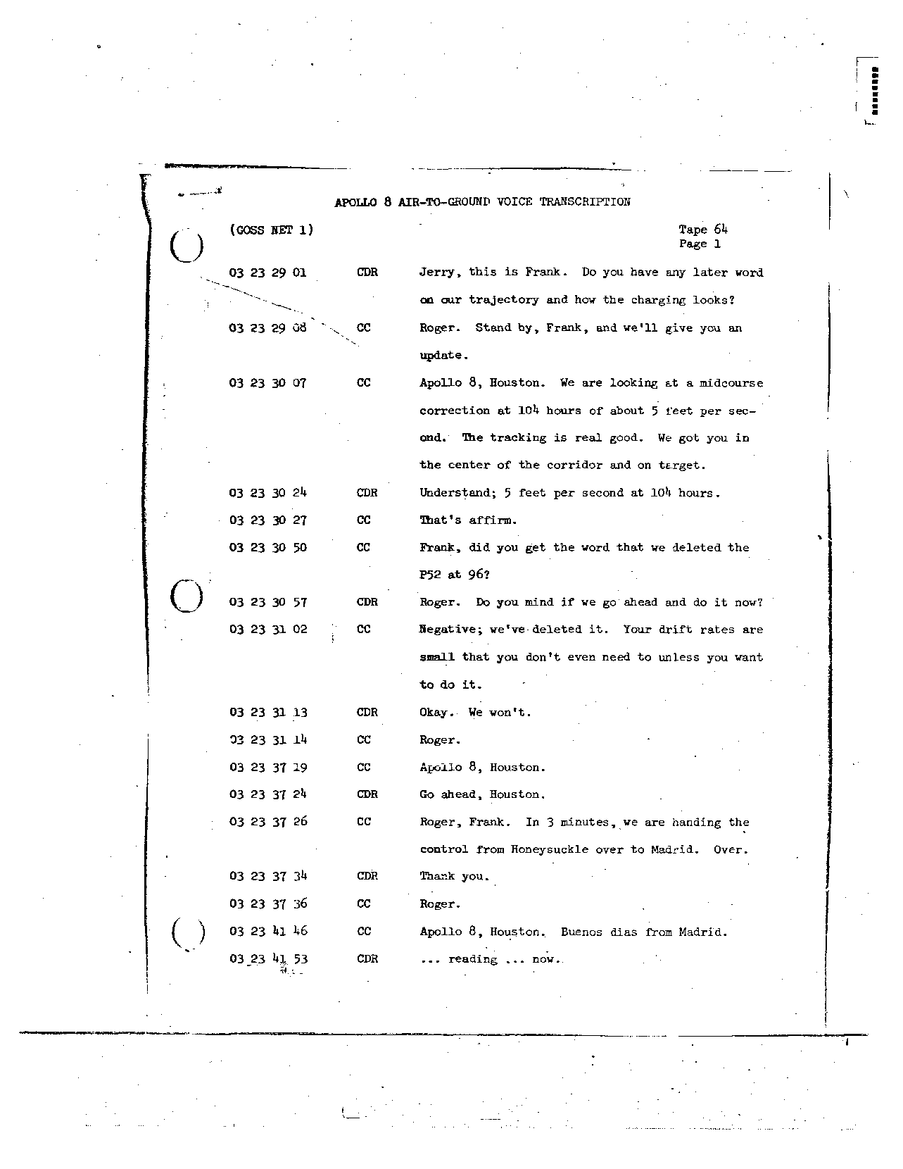 Page 505 of Apollo 8’s original transcript