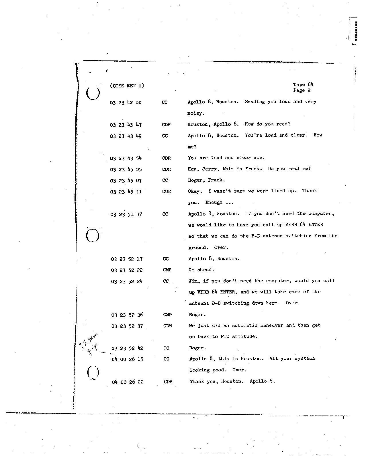 Page 506 of Apollo 8’s original transcript
