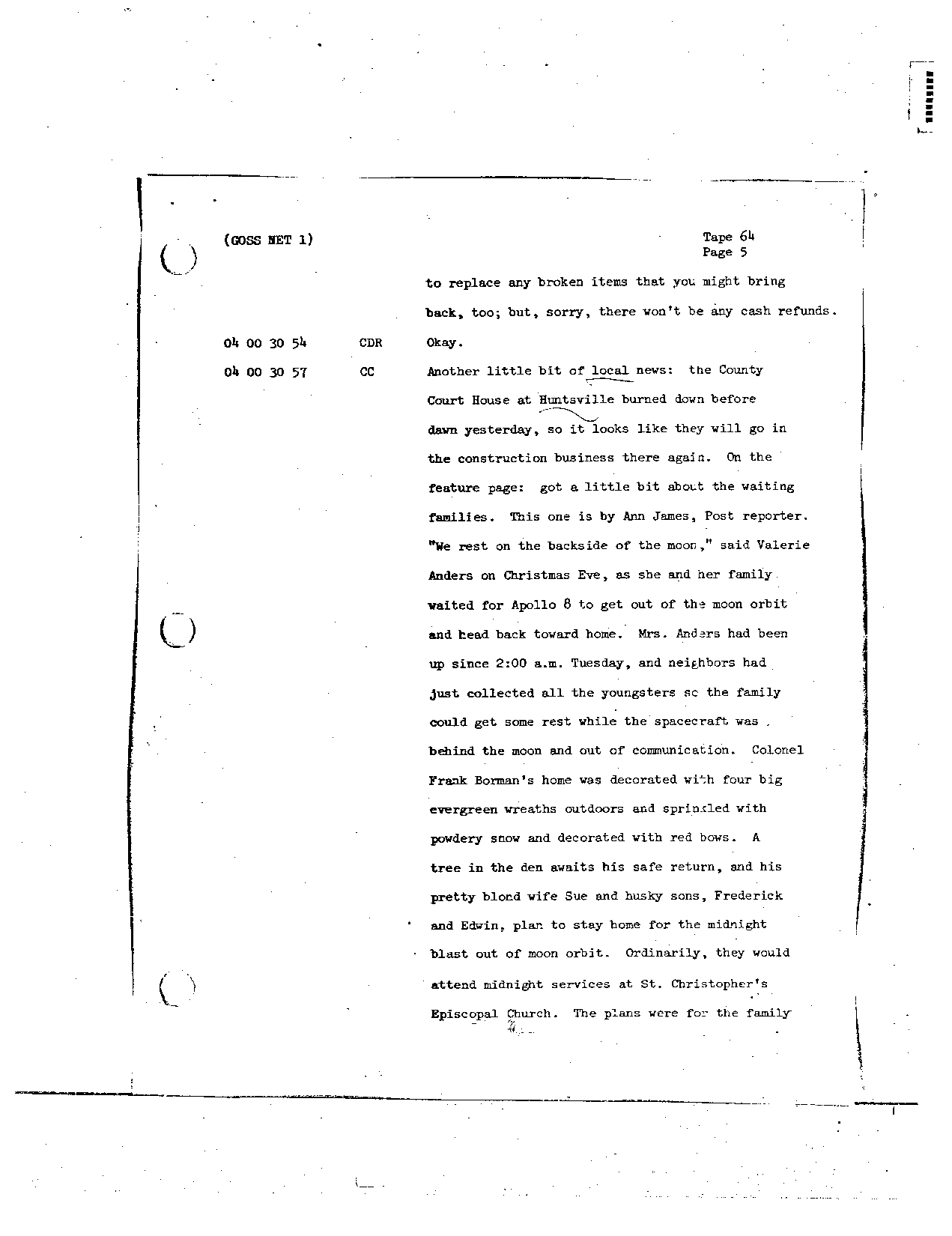 Page 509 of Apollo 8’s original transcript