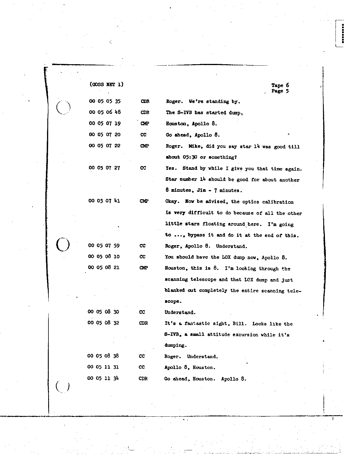 Page 51 of Apollo 8’s original transcript