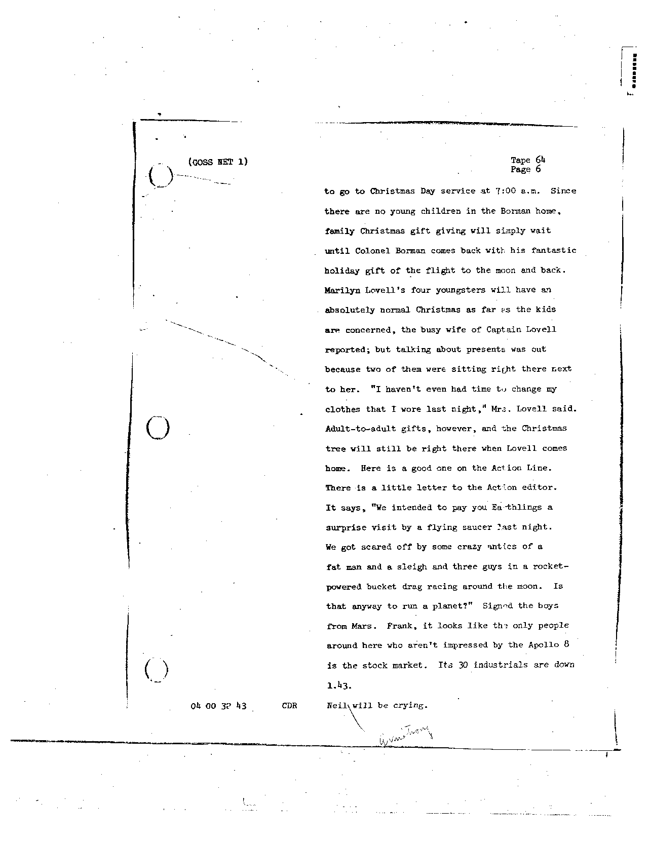 Page 510 of Apollo 8’s original transcript