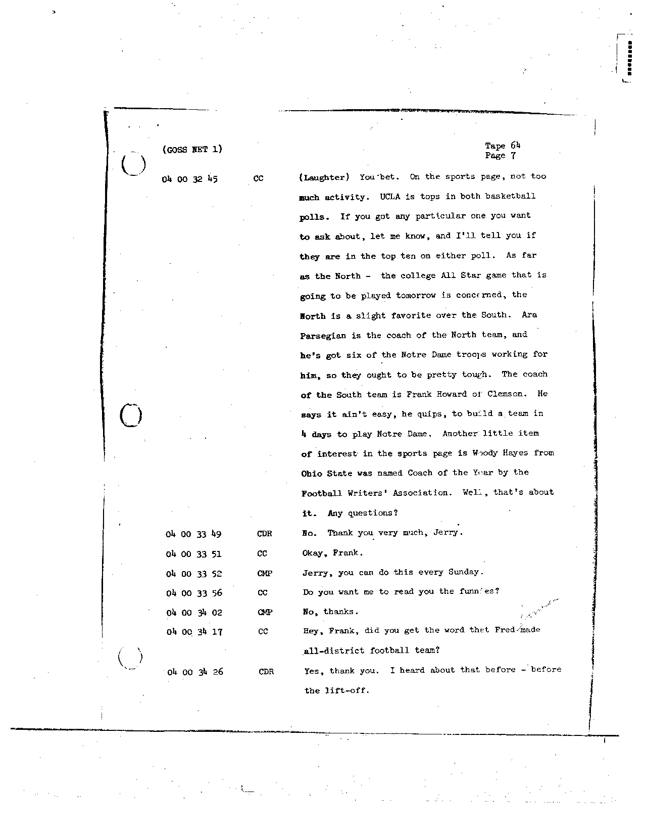 Page 511 of Apollo 8’s original transcript