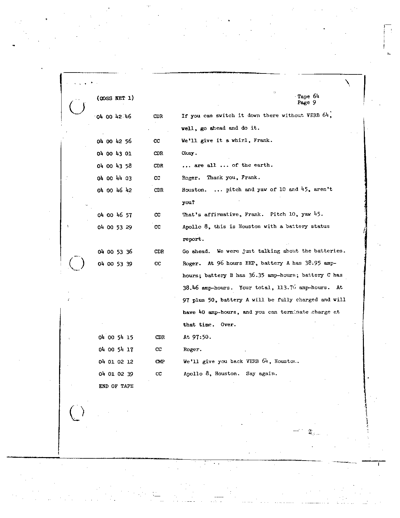 Page 513 of Apollo 8’s original transcript