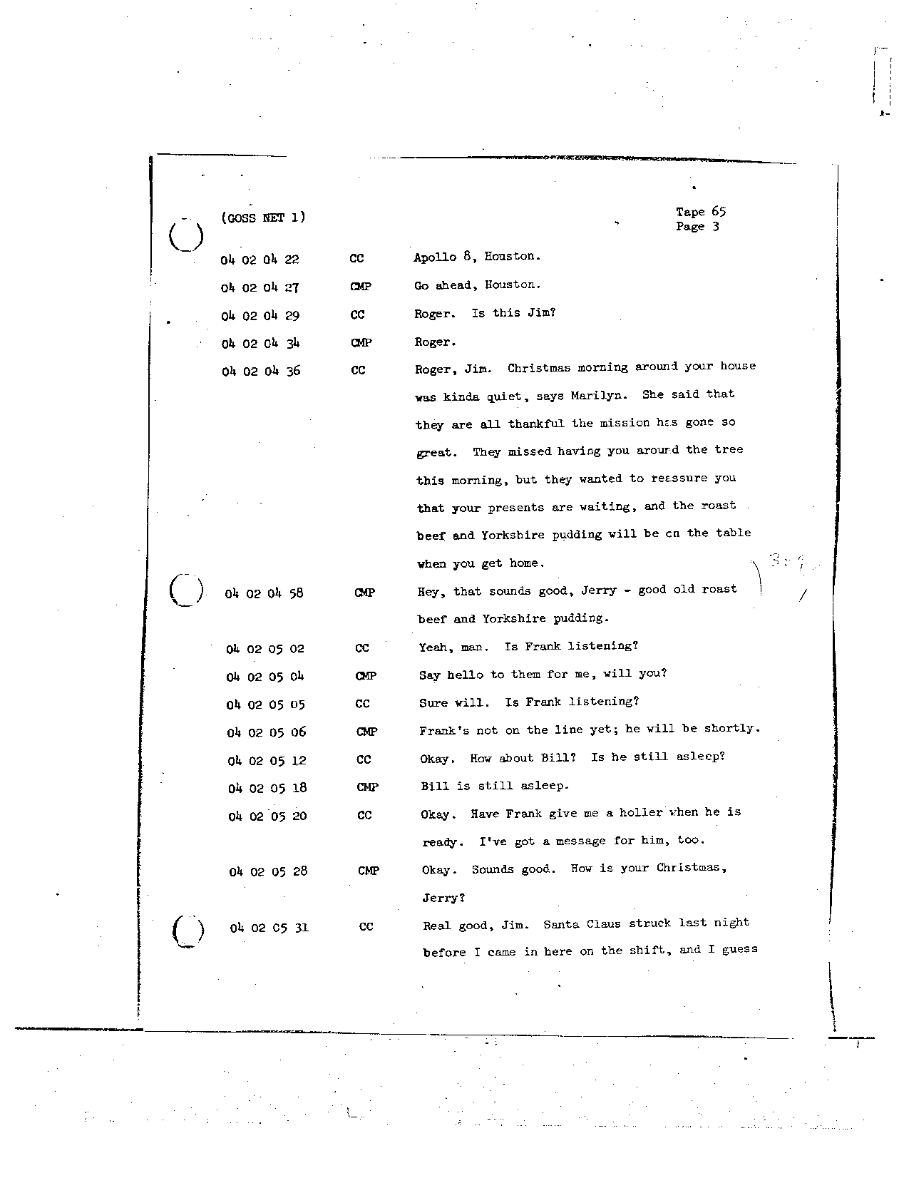 Page 516 of Apollo 8’s original transcript