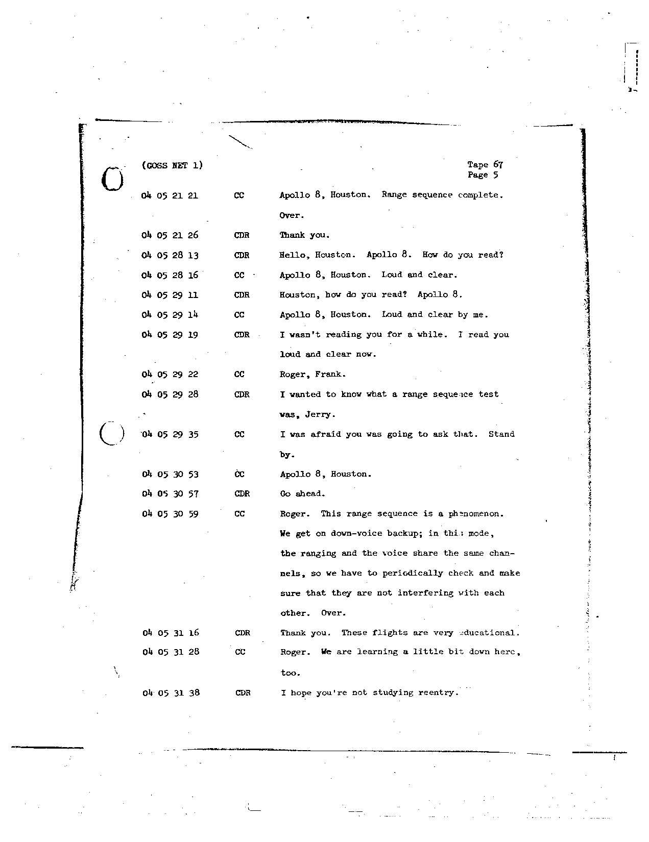 Page 531 of Apollo 8’s original transcript