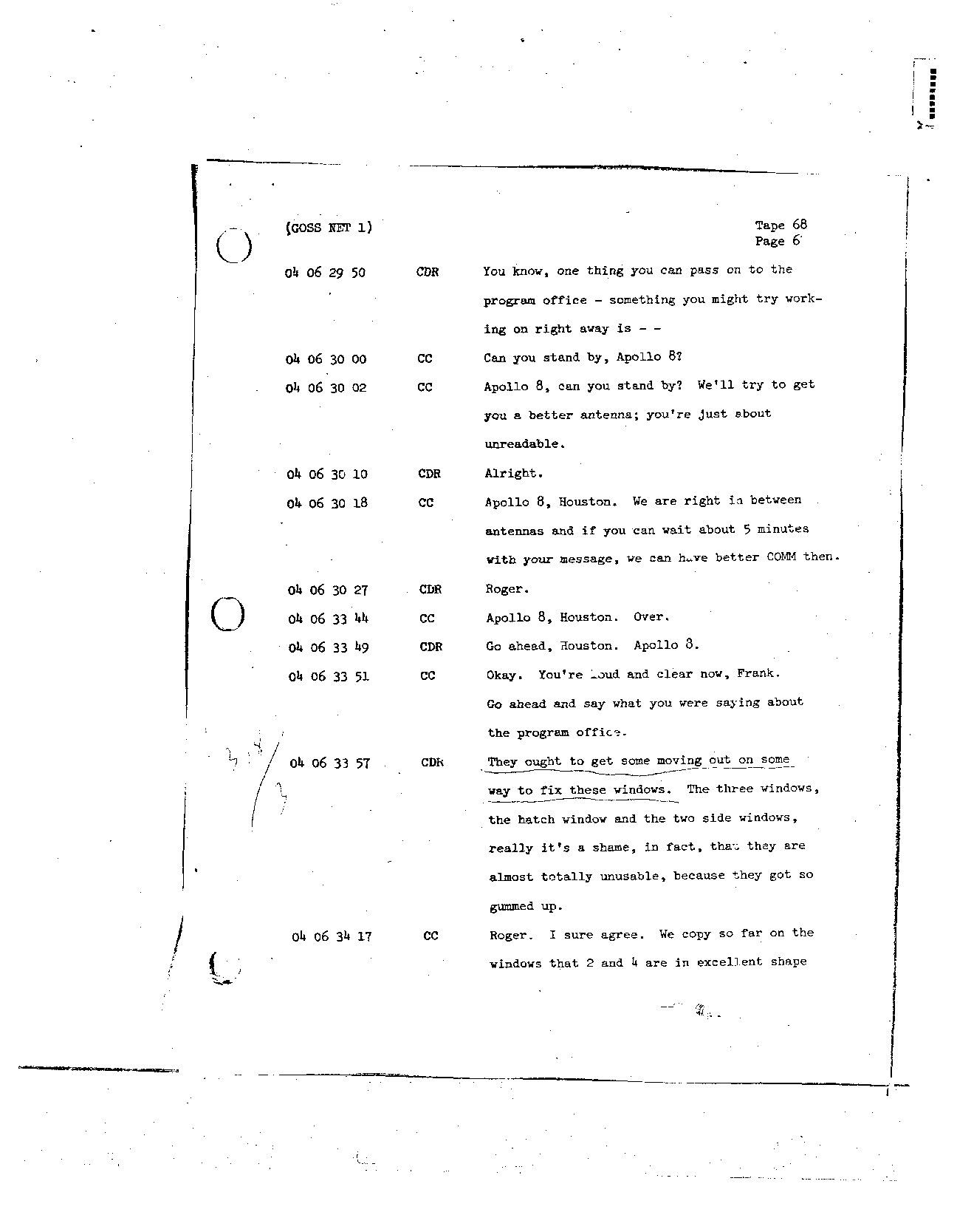 Page 538 of Apollo 8’s original transcript