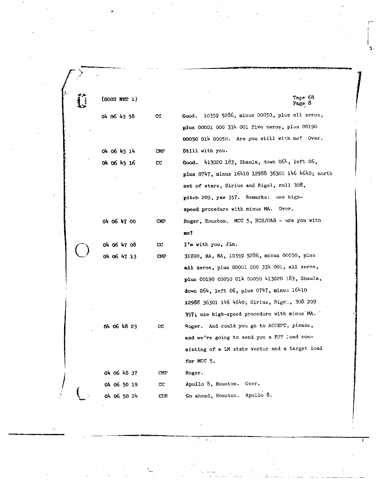 Page 540 of Apollo 8’s original transcript