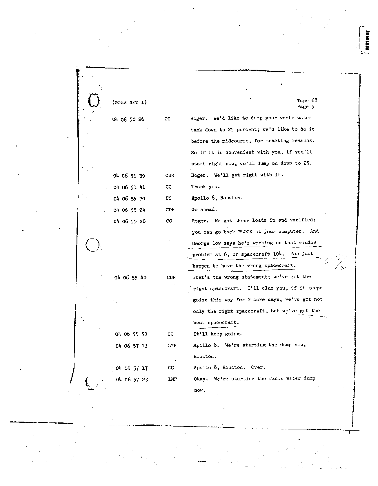 Page 541 of Apollo 8’s original transcript
