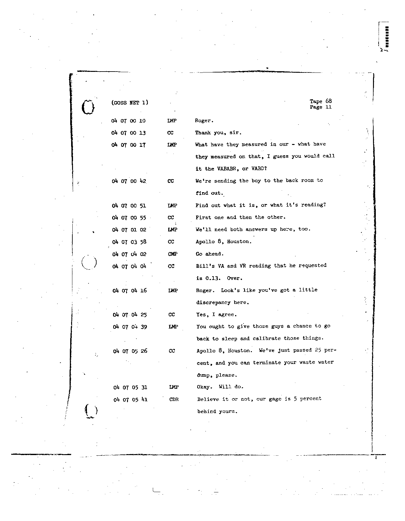 Page 543 of Apollo 8’s original transcript