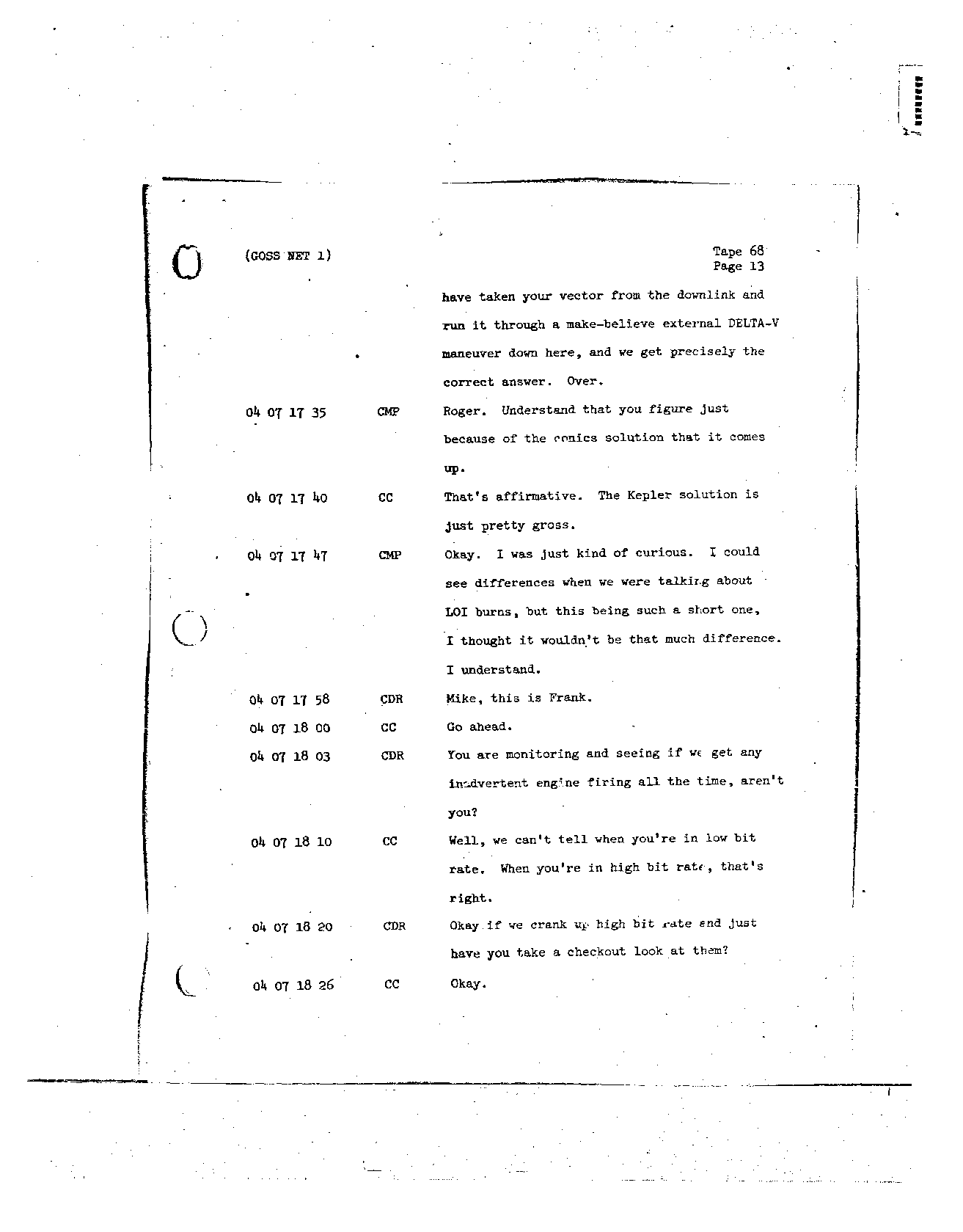 Page 545 of Apollo 8’s original transcript