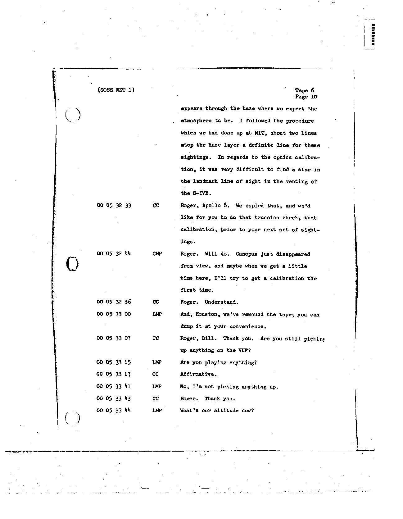 Page 56 of Apollo 8’s original transcript