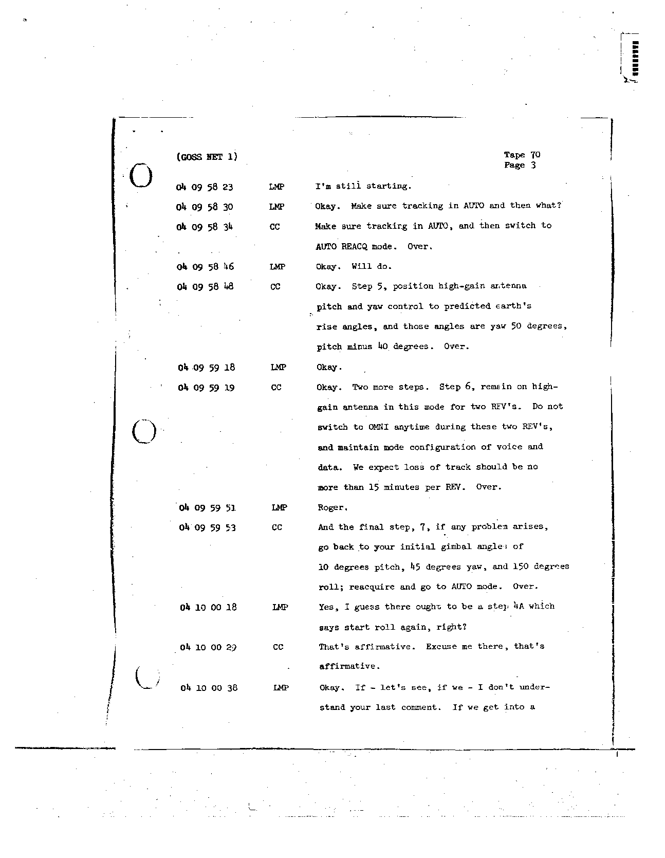 Page 561 of Apollo 8’s original transcript