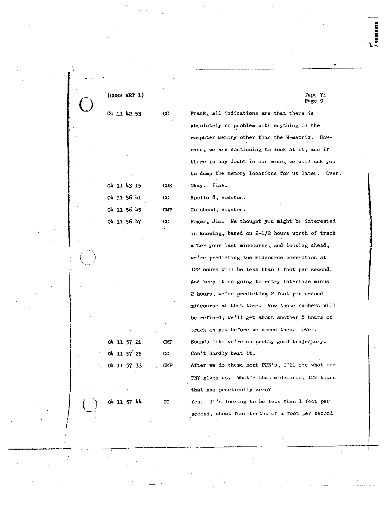 Page 572 of Apollo 8’s original transcript