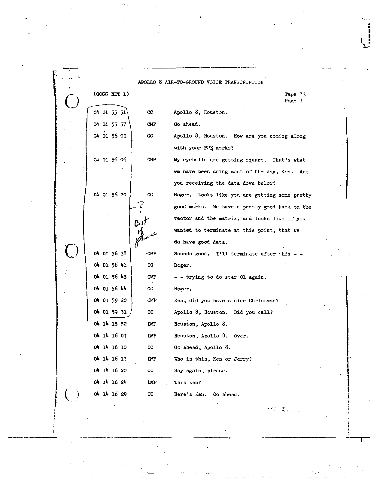 Page 587 of Apollo 8’s original transcript