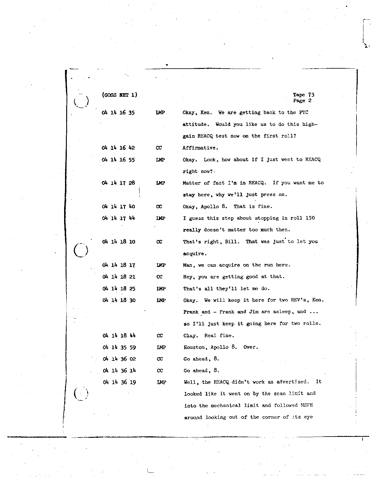 Page 588 of Apollo 8’s original transcript