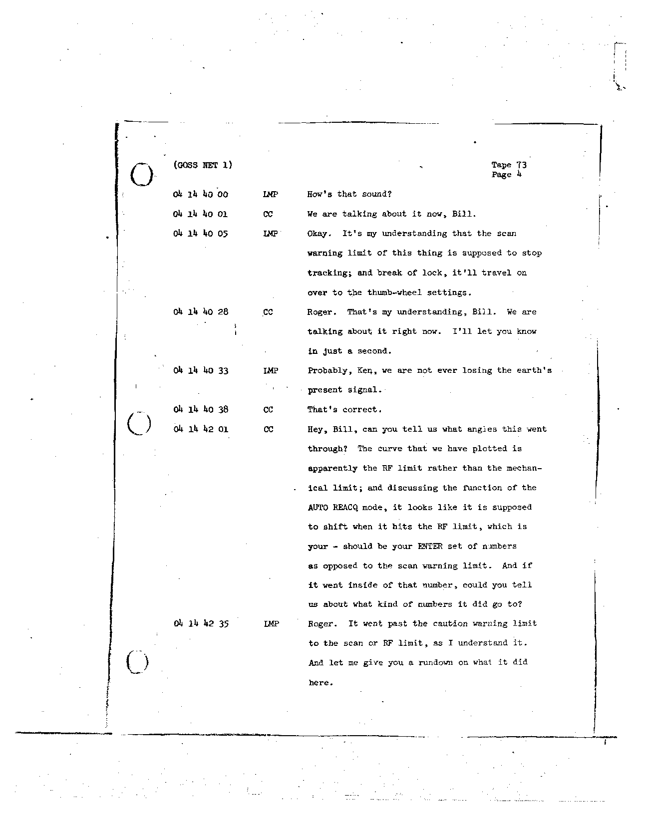 Page 590 of Apollo 8’s original transcript