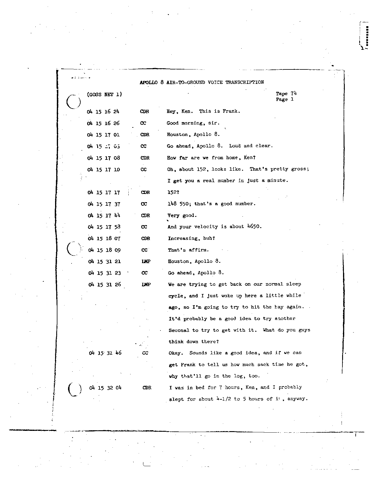 Page 596 of Apollo 8’s original transcript