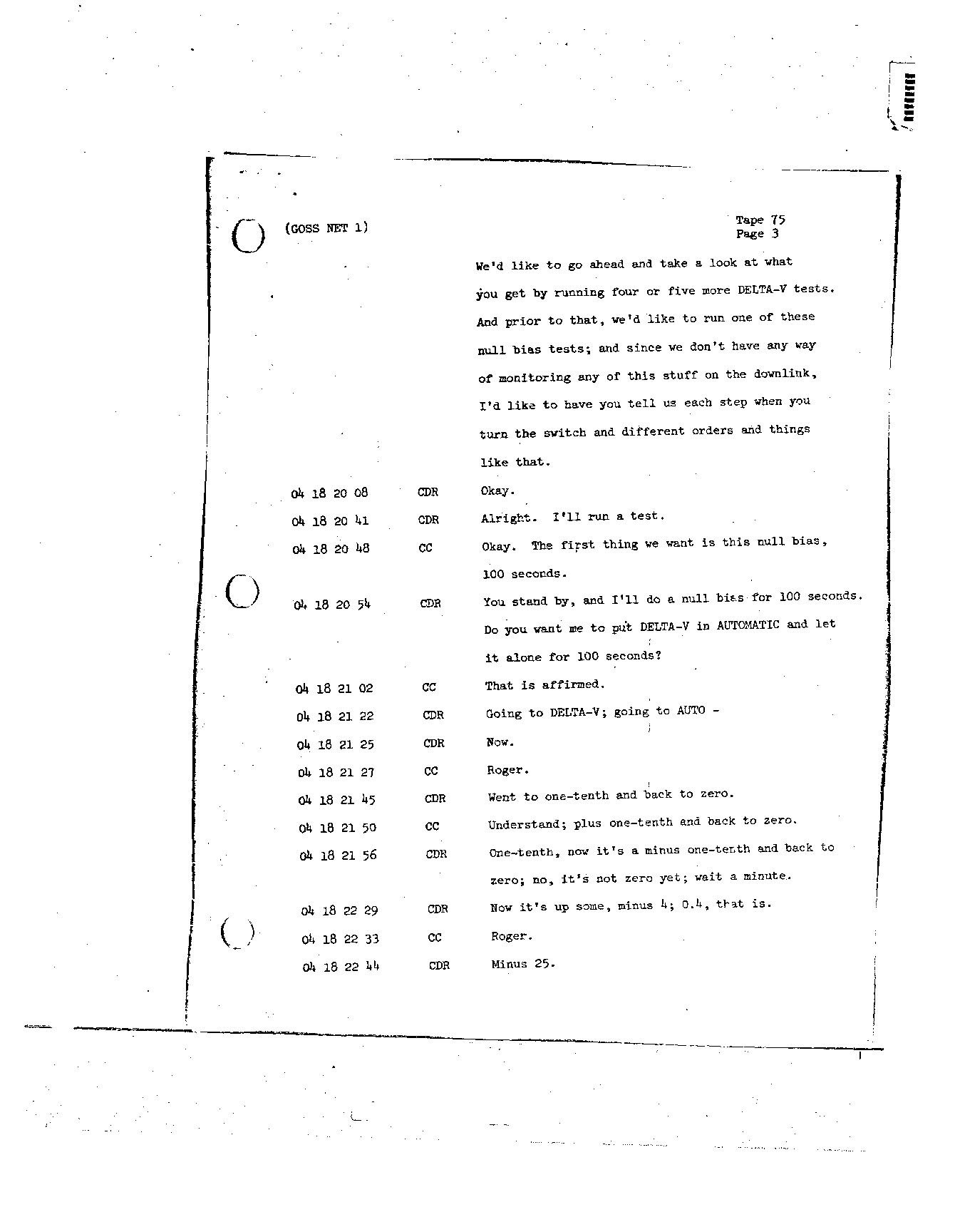 Page 607 of Apollo 8’s original transcript