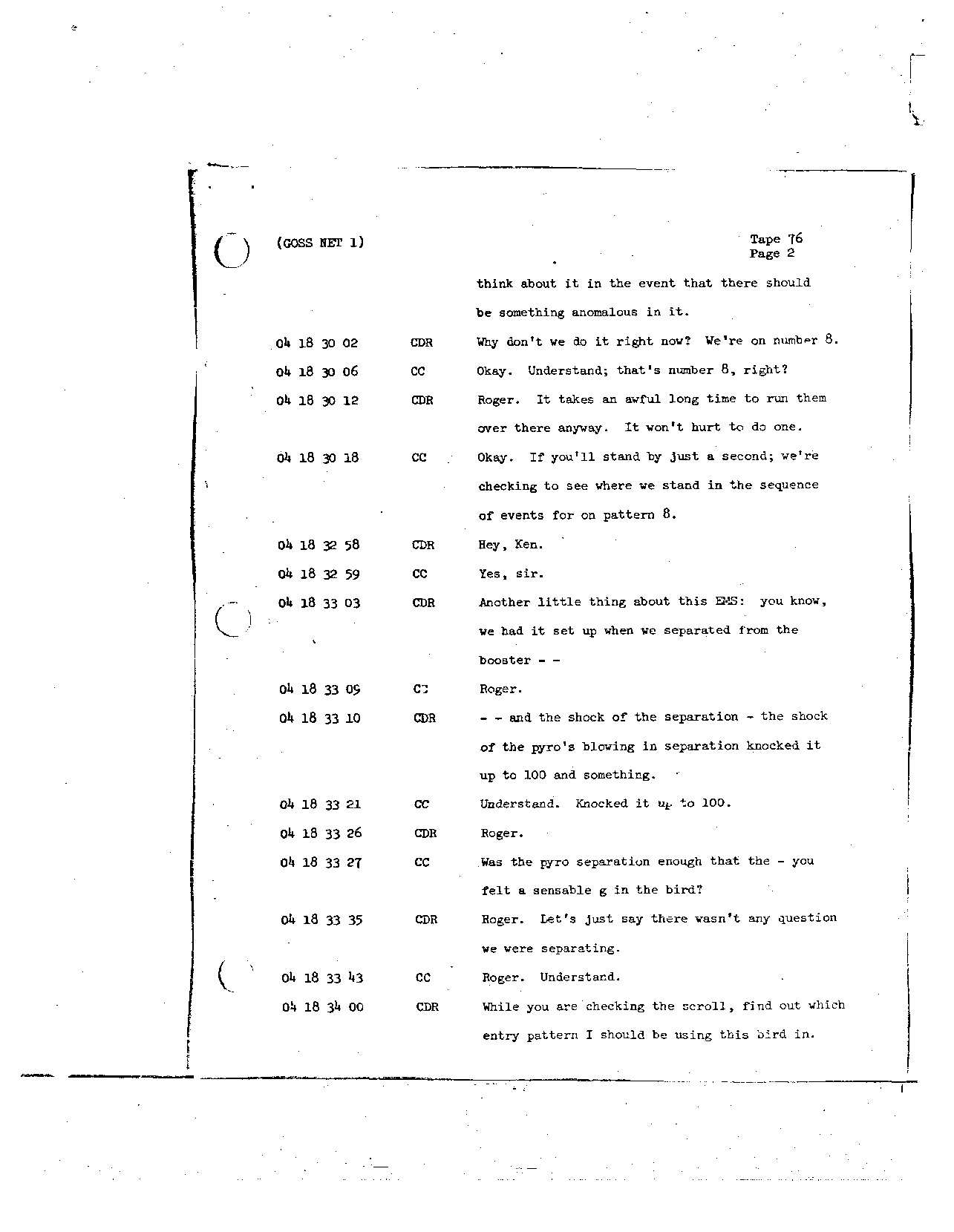 Page 610 of Apollo 8’s original transcript