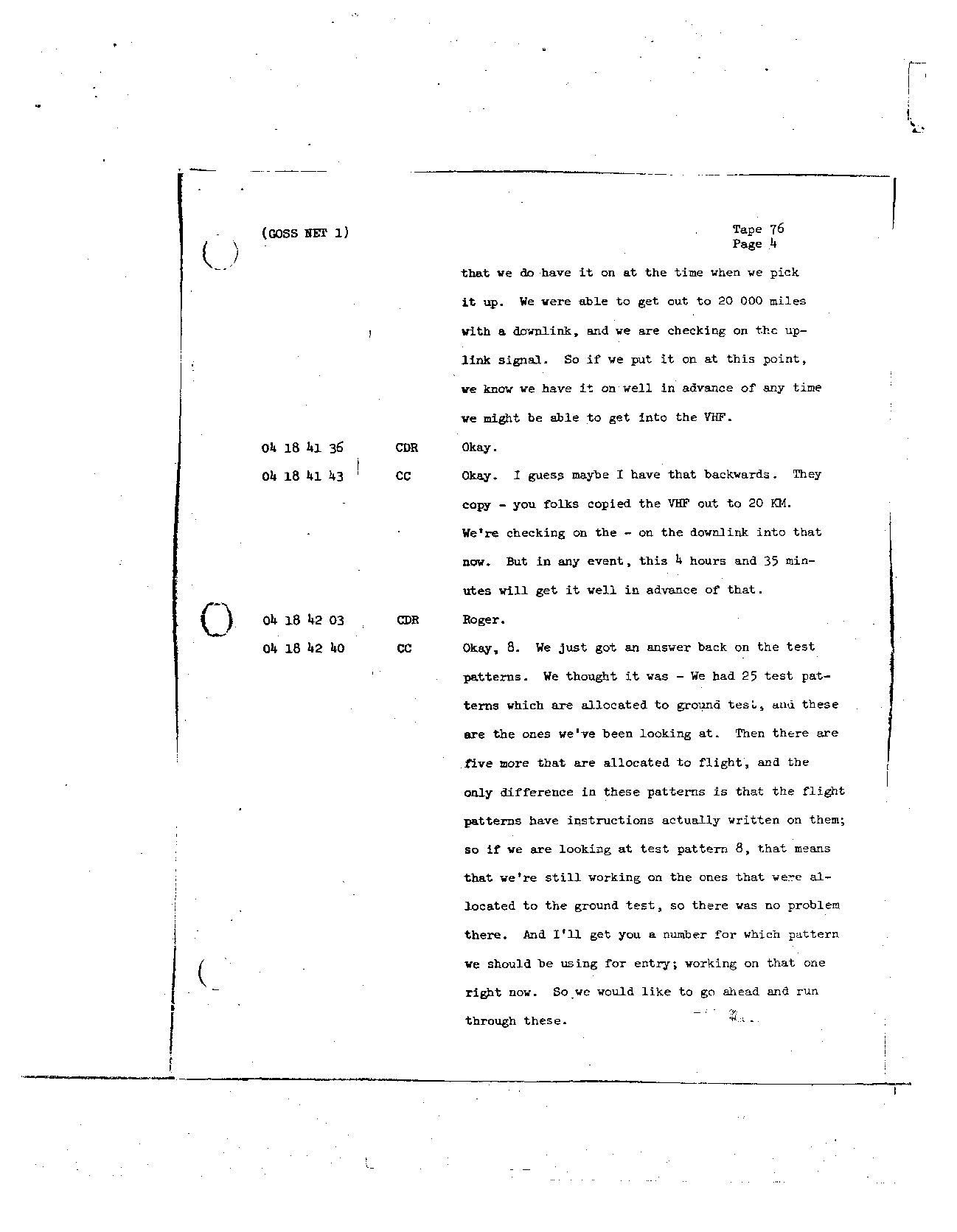 Page 612 of Apollo 8’s original transcript