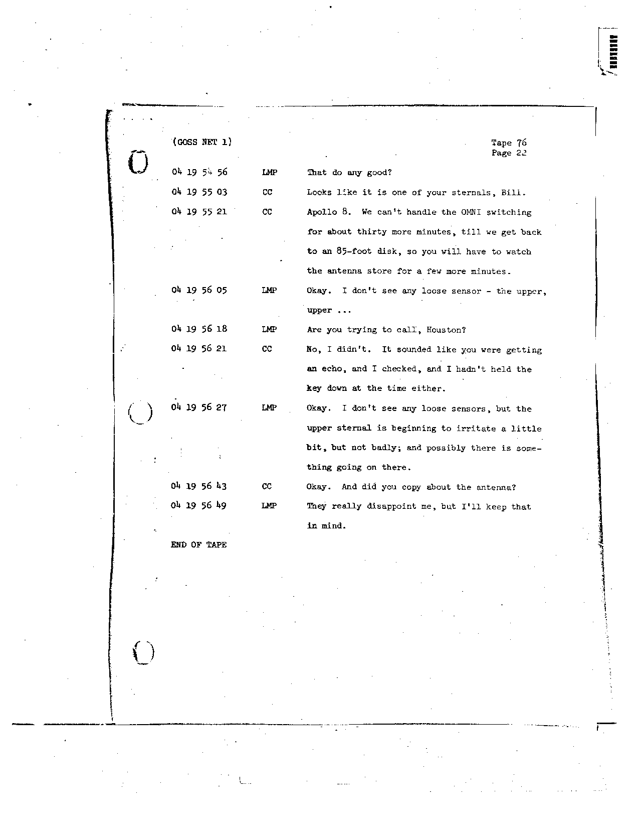 Page 630 of Apollo 8’s original transcript